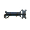 Hand Forged Wrought Iron Slide Gate Bolt Fancy style 210mm #1207