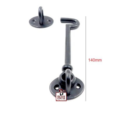 Cast Iron Cabin Hook 140mm #1240 Black Finish - Image 2