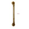 Brass Long Door Pull Handle On Ornate Rosette 470mm #1269 - Image 2