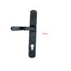Cast Iron LF Heavy Lever Door Handle On Plate With Euro Profile Keyhole 92x240mm #1282 - Image 2