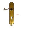 BRASS VICTORIAN BRASS LEVER LOCK DOOR HANDLE ON PLATE 225mm #1286 - Image 2