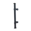 Hand Forged Iron Large Anvil Door Pull Handle Square Grip on Rosette Bees Waxed Herrajes Castellanos Manillon 430mm#1310