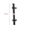 Anvil Hand Forged Iron Large Door Pull Handle on Rosette Black Matt Finish Herrajes Castellanos Manillon 420mm #1312 - Image 2