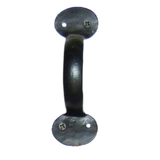 Bean Cusp Hand Forged Iron Cabinet Door Pull Handle Manillon 125mm#1314