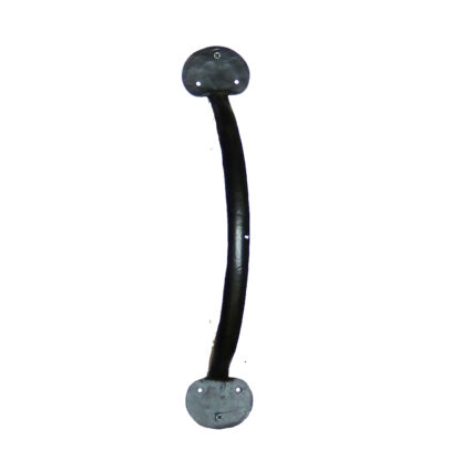 Anvil Hand Forged Iron Bean Cusp Door Pull Handle Herrajes Castellanos Manillon 375mm#1319
