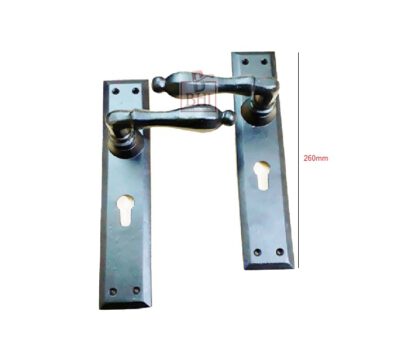 Cast Iron Door Handle On Plate 265mm #1447 - Image 2