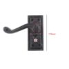 Cast Iron Door Handle On Plate 115mm #1452 - Image 2