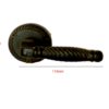 Cast Iron Door Handle On Rose 110mm #1564 - Image 2