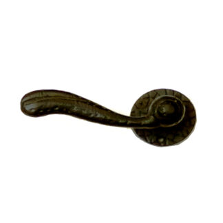 Cast Iron Door Handle On Rose 115mm #1567