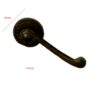 Cast Iron Door Handle On Rose 110mm #1571 - Image 2