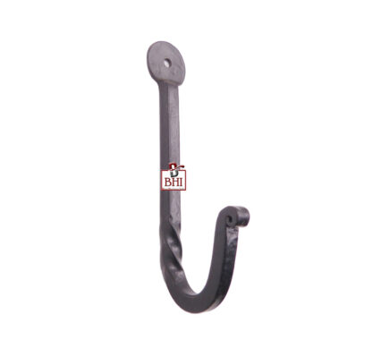 Hand Forged Iron Coat Hook Bean 100mm #1613 - Image 2