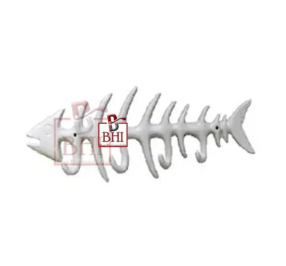 Cast Iron Animal Coat Hook"FISH" Style 300mm #1656 Matt Black Finish - Image 3