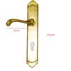 Brass Door Handle On Plate 275mm #198 - Image 2