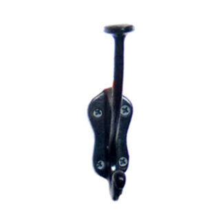 Cast Iron Hat & Coat Hook 80mm #1632 Black Finish