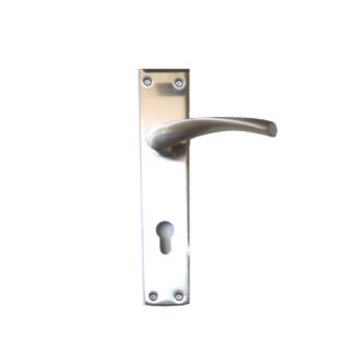 ALUMINUM DOOR HANDLE ON PLATE 200mm#202