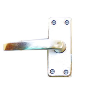 ALUMINUM DOOR HANDLE ON PLATE 100x105mm#2295