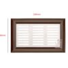 Stainless Steel PVC Air Vent Grill, Stainless Steel Ventilation Grille, Satin Nickel Finish Ventilation Mesh, Suitable for Cabinets, Furniture Ventilation  160mm #2394 - Image 2