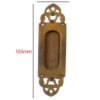 Traditional Vintage Patina Flush Pull Door Handle Sliding Door Flush Handle with Fixing Screw for Drawer Cabinet Wardrobe Sliding Doors 165mm #2407 - Image 2