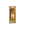 Traditional Vintage Brass Antique Flush Pull Door Handle Sliding Door Flush Handle with Fixing Screw for Drawer Cabinet Wardrobe Sliding Doors 120mm #2408