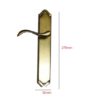 Brass Lever Latch Door Handle on Plate Spanish style Manivela con placa Pulido Brillo 270mm #2595 - Image 2
