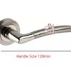 Aluminum Door Pull Handle On Rose 120mm #2602 - Image 2
