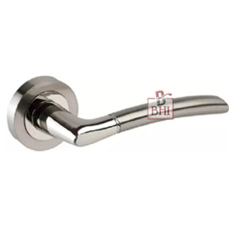 ALUMINIUM DOOR HANDLE ON ROSE 120mm#2602