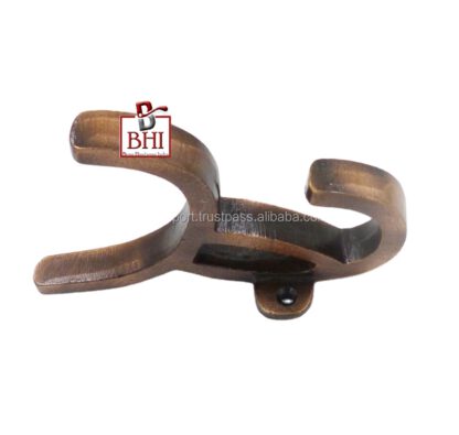 Cast Iron Hat & Coat Hook 130mm #2619 Copper Antique Finish - Image 2