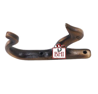 Cast Iron Hat & Coat Hook 130mm #2622 Copper Antique Finish - Image 2