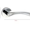 Zinc Door Handle On Rose 115mm #2604 - Image 2