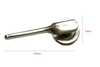 Zinc Door Handle 130x50mm DIA #2720 - Image 2