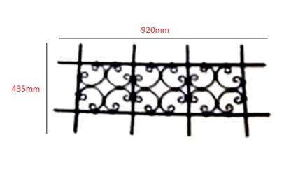 Speak-Easy Decorative Door Cast Iron Grill for Peephole and Door Viewer in Home 920mm #2798 Black Powder Coated - Image 2