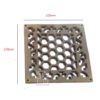 Cast Iron Doormat - Vintage & Beautiful Vine Design & Large Front Door Mat - Non-Slip Outside Mat Shoe Scraper - Decorative Entrance Mats 220mm #2816 - Image 2