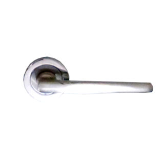 ZINC DOOR HANDLE ON SQURE ROSE 115mm HANDLEx50mm #2840