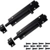 Aluminum Tower Bolt Gate Bolt Door Lock Bolts Security Slide Latch Sliding Latch Lock Shed Lock Heavy Duty Barrel Bolt Sliding Bolt Catch for Bathroom Door Internal Wooden Garden Black powder coated Finish140mm #2981 - Image 3