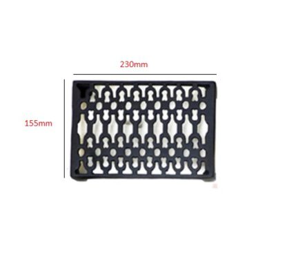Cast Iron Air Vent Grill Antique Old Slotted Victorian Decorative Style Open Outdoor Air Vent Ornate Quality Solid Matt Black Finish 230mm #3149 - Image 2