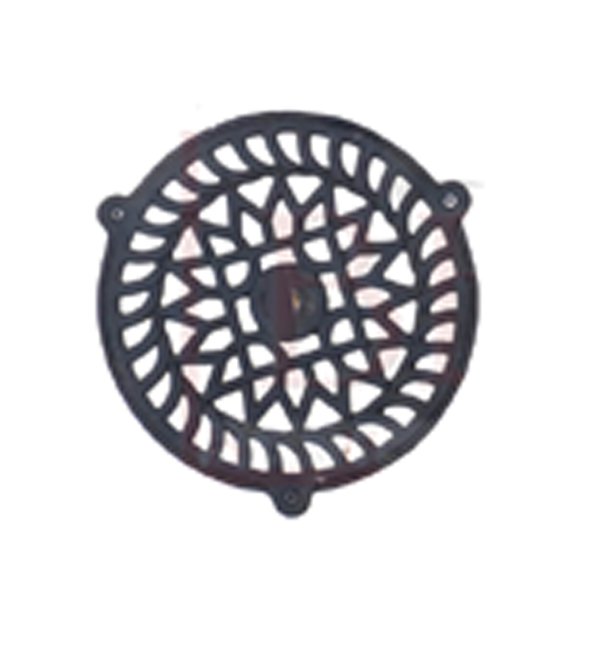 Brass Hardware India Supply Manufacturing Black Air Vent Cover Grille Floor Heat Vent Register Grille Heavy Cast Iron Design Rustic Duct Cover Overall Black Powder Coated Finish 200mm #3183