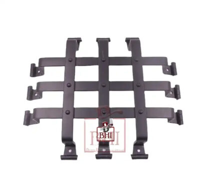 Speak-Easy Decorative Door Forged Iron Grill for Peephole and Door Viewer in Home, Office & Wine Cellar, with Curly Slim Design 300mm #3819