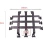 Speak-Easy Decorative Door Forged Iron Grill for Peephole and Door Viewer in Home, Office & Wine Cellar, with Curly Slim Design 300mm #3819 - Image 4