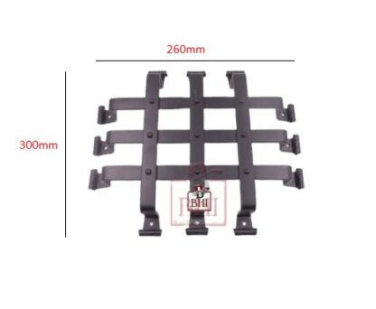 Speak-Easy Decorative Door Forged Iron Grill for Peephole and Door Viewer in Home, Office & Wine Cellar, with Curly Slim Design 300mm #3819 - Image 4