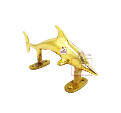 Brass Door Pull Handle Dolphin 185mm #3905