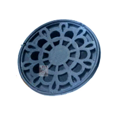 Aluminum Vent Systems Black Ceiling Grille - Round Air Vent  - Grill Cover - Aluminum Screen - HVAC Vents for Bathroom, Home Office, Kitchen 197x70mm x Jali 147mm # 4094