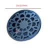Aluminum Vent Systems Black Ceiling Grille - Round Air Vent  - Grill Cover - Aluminum Screen - HVAC Vents for Bathroom, Home Office, Kitchen 197x70mm x Jali 147mm # 4094 - Image 2