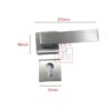 Stainless Steel Door Handle On Rose With Keyhole 125mm #4099 - Image 3