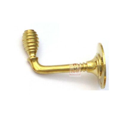Brass Reeded Style Hook 55mm #5040 - Image 2