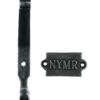 Robust Cast Iron Hat & Coat Hook-and-plaque with text "NYMR- North Yorkshire Moors Railway 100mm #678 Black / Rustic / Natural Lacquered Finishes - Image 4
