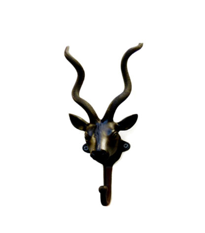 Cast Iron Animal Coat Hook"DEER"Style 250mm #674 Matt Black Finish