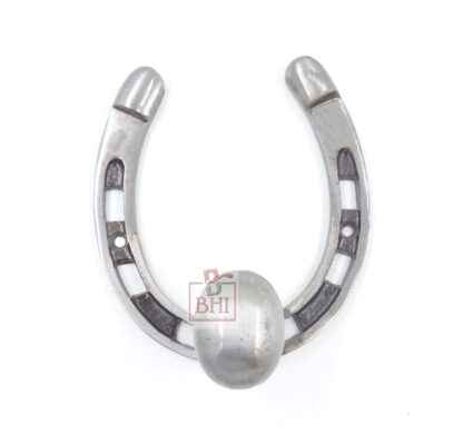 Cast Iron Coat Hook Horse Shoe Equine Style 100mm #687