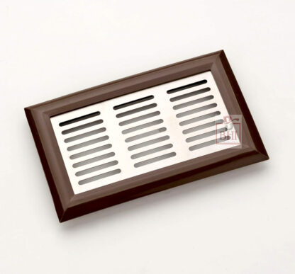 Stainless Steel PVC Air Vent Grill, Stainless Steel Ventilation Grille, Satin Nickel Finish Ventilation Mesh, Suitable for Cabinets, Furniture Ventilation  160mm #2394