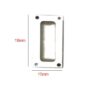 ALUMINUM FLUSH DOOR PULL HANDLE MANILLON 18mm # 991 - Image 2