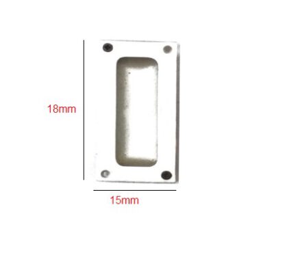 ALUMINUM FLUSH DOOR PULL HANDLE MANILLON 18mm # 991 - Image 2